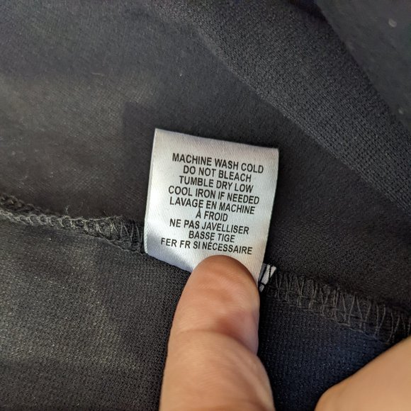 NWOT Vanity Room Black Dress Size M Medium Low Neckline Short Sleeve Mini - Picture 7 of 8